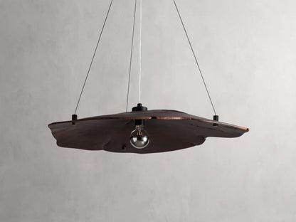 Sun-Dried Milpa Wood Dome Chandelier