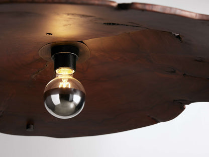 Sun-Dried Milpa Wood Dome Chandelier