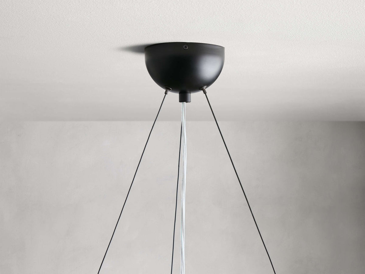 Sun-Dried Milpa Wood Dome Chandelier
