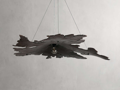 Sun-Dried Milpa Wood Dome Chandelier