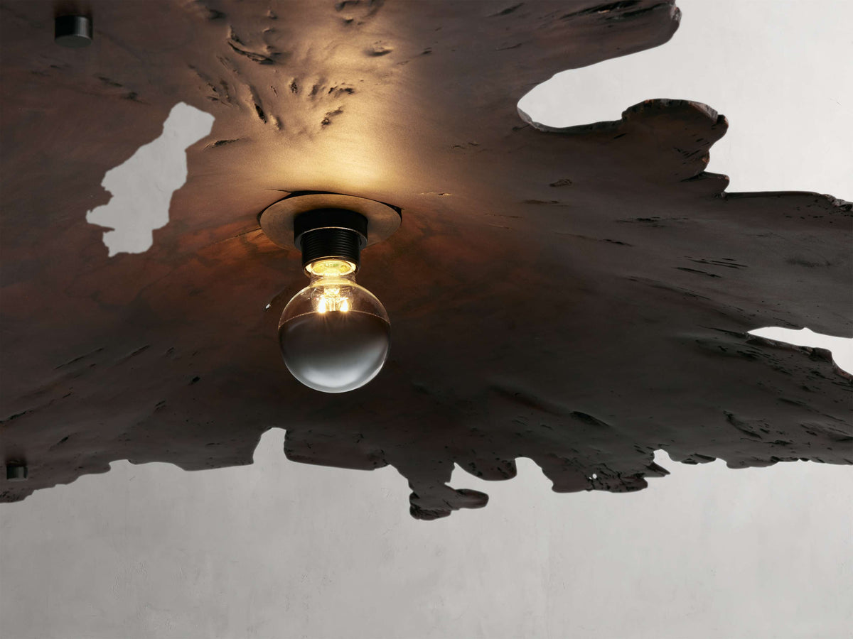 Sun-Dried Milpa Wood Dome Chandelier
