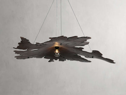 Sun-Dried Milpa Wood Dome Chandelier