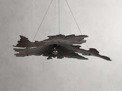 Sun-Dried Milpa Wood Dome Chandelier
