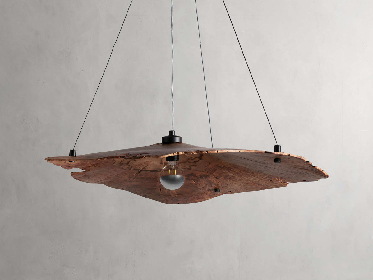 Sun-Dried Milpa Wood Dome Chandelier