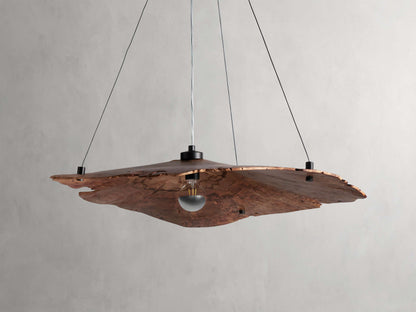 Sun-Dried Milpa Wood Dome Chandelier