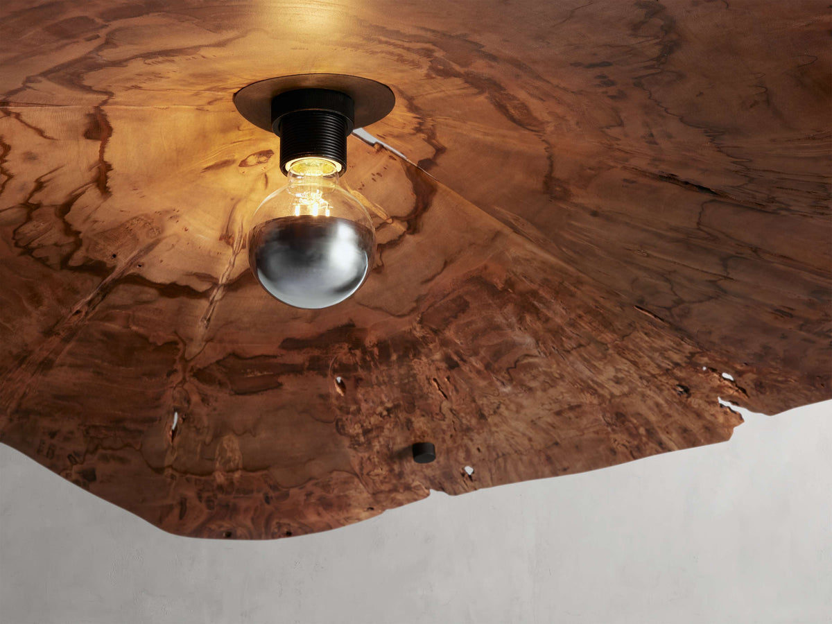 Sun-Dried Milpa Wood Dome Chandelier