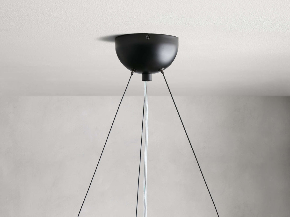 Sun-Dried Milpa Wood Dome Chandelier