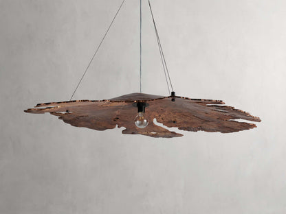 Sun-Dried Milpa Wood Dome Chandelier