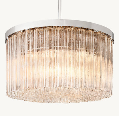 Tiered Blown Glass Globe Chandelier