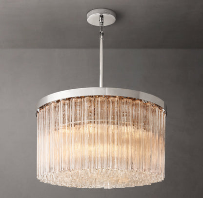Tiered Blown Glass Globe Chandelier