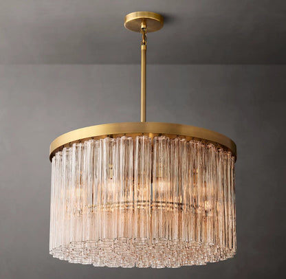 Tiered Blown Glass Globe Chandelier
