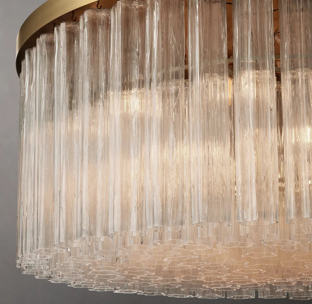 Tiered Blown Glass Globe Chandelier