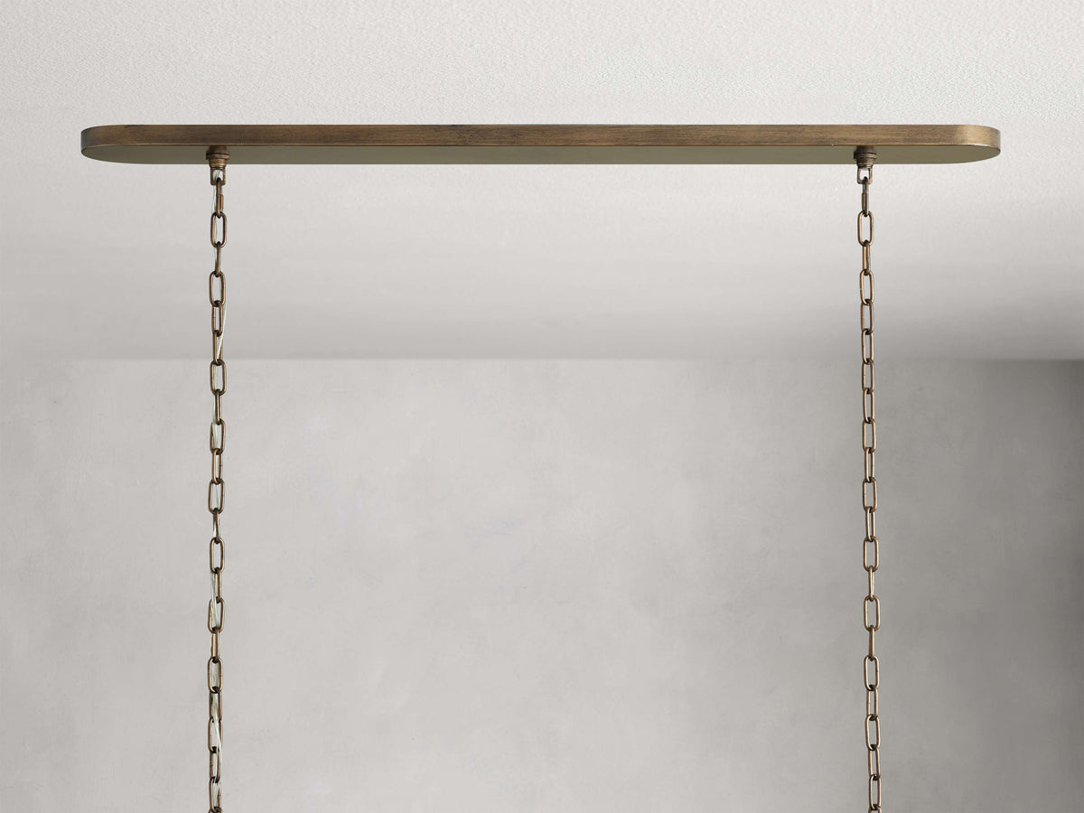 Tiered Rattan Island Chandelier