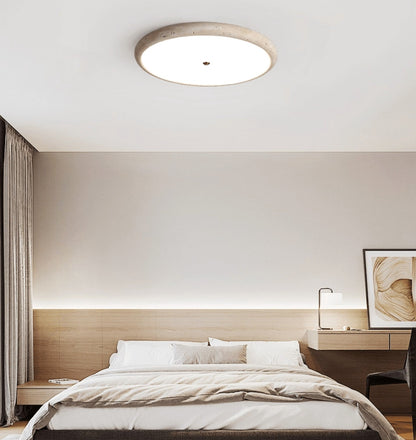 Travara Stone Halo Ceiling Light