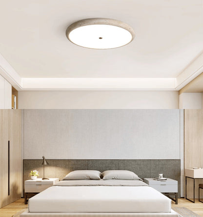 Travara Stone Halo Ceiling Light