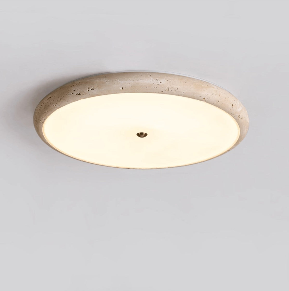 Travara Stone Halo Ceiling Light