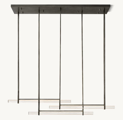 Triad Crystal Prism LED Chandelier
