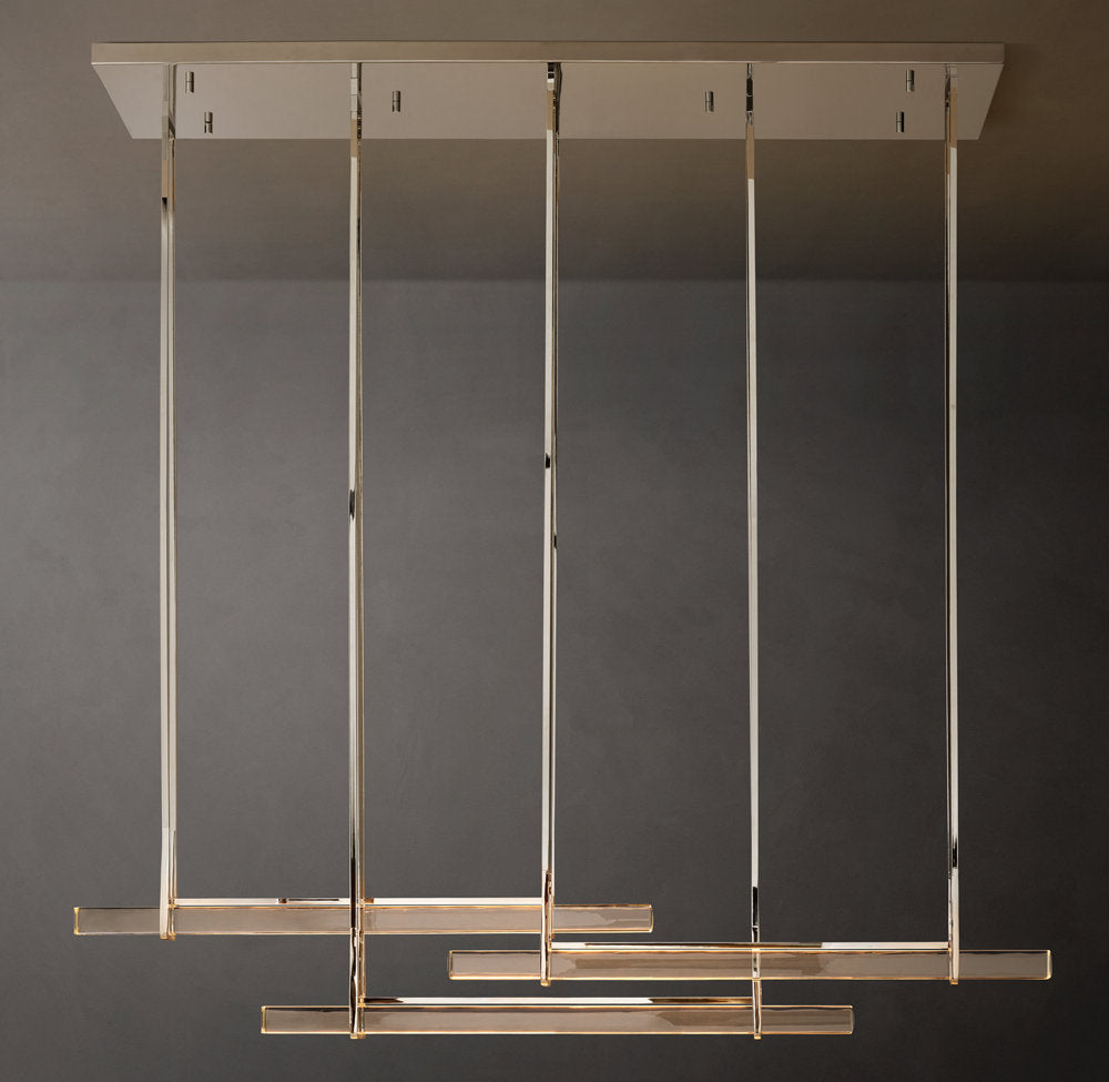 Triple Crystal Beam LED Chandelier