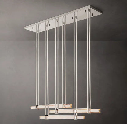 Triple Crystal Beam LED Chandelier