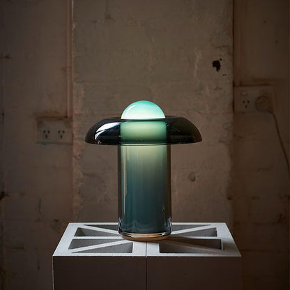 Verdant Glow Mushroom Table Lamp